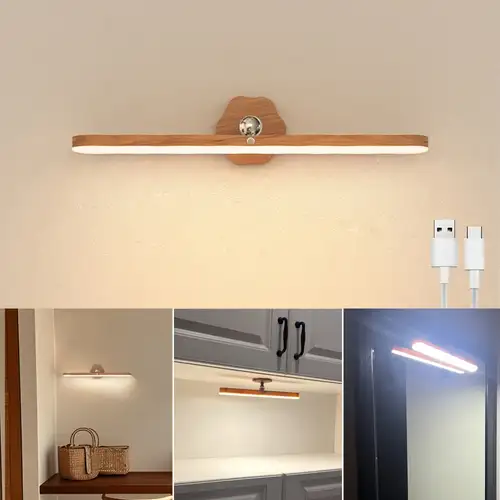 Lampada Da Parete Ricaricabile Senza Fili | 3 Colori & 10 Livelli | Telecomando E Touch | Ideale Per Camera, Soggiorno E Notte - Foto 8