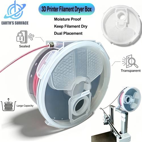 3d printer filament dryer box filament storage container with humidity display dustproof filament spool holder for 3d printing