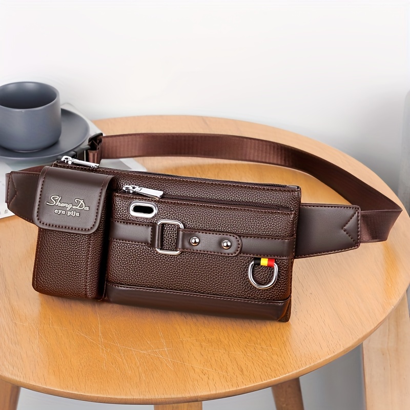 Sac Banane Homme Décontracté Cuir Sac Banane Décontracté Tendance pour l