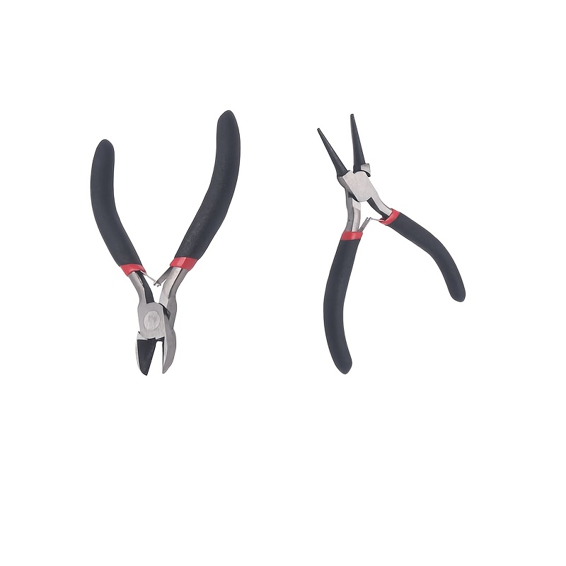 TEMU A Set Of Multi-functional Mini Pliers - From 45# Steel, With Plastic-coated Handles And A Storage Pouch. Suitable For Jewelry Diy, Accessory