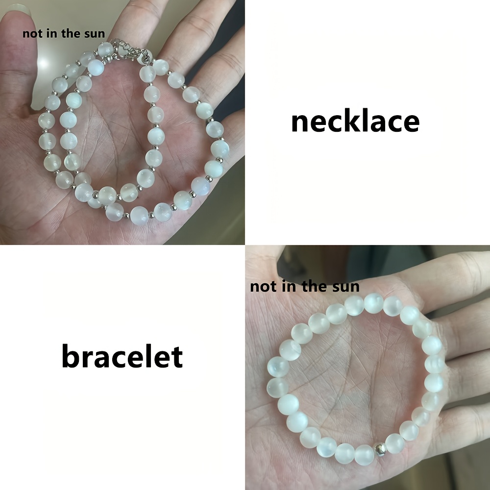 TEMU Collier en résine à changement de couleur activé par , Bijou de style bohème pour vacances , Cadeau pour meilleurs amis et amis