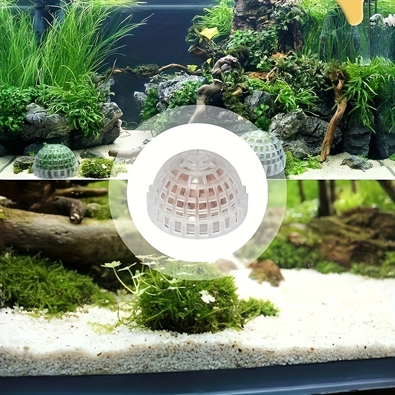 Transparent Sinking Moss Ball, For Hiding And Breeding, Contains Minerals, No Aquatic Plants