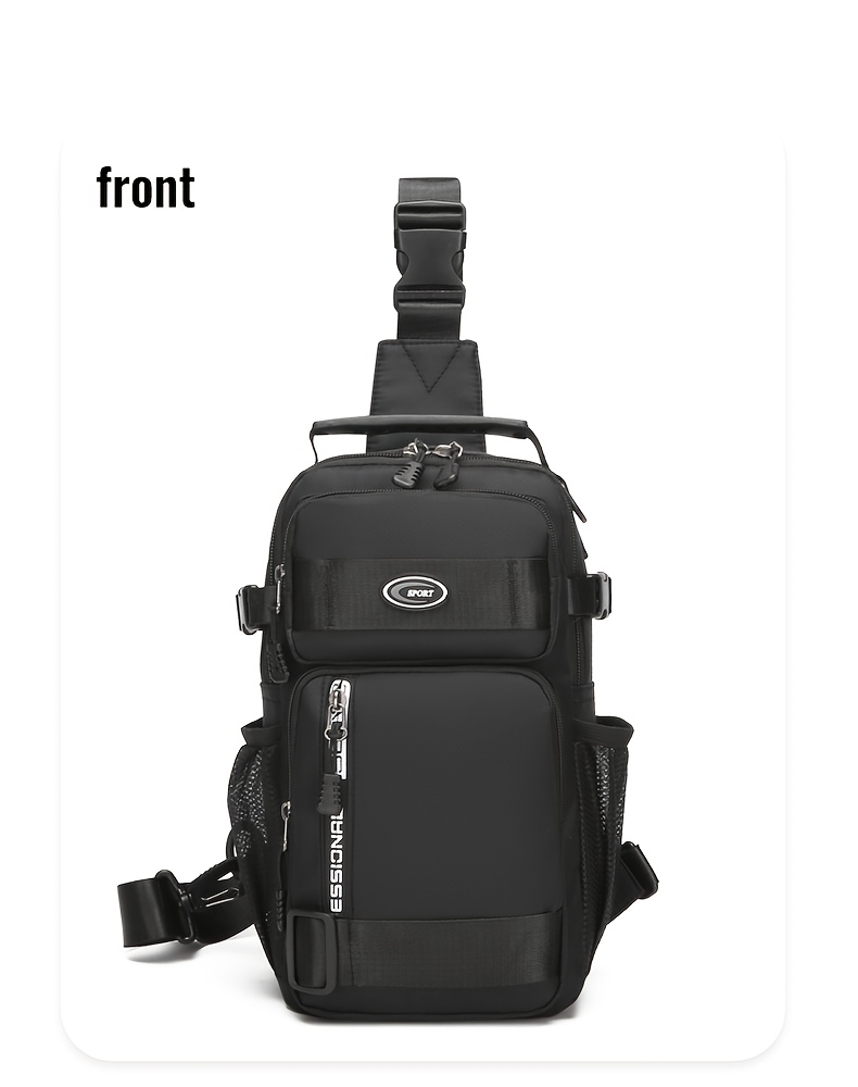 Wasserdichte Sling-brusttasche Mit Fächern Für Herren_voghion.com