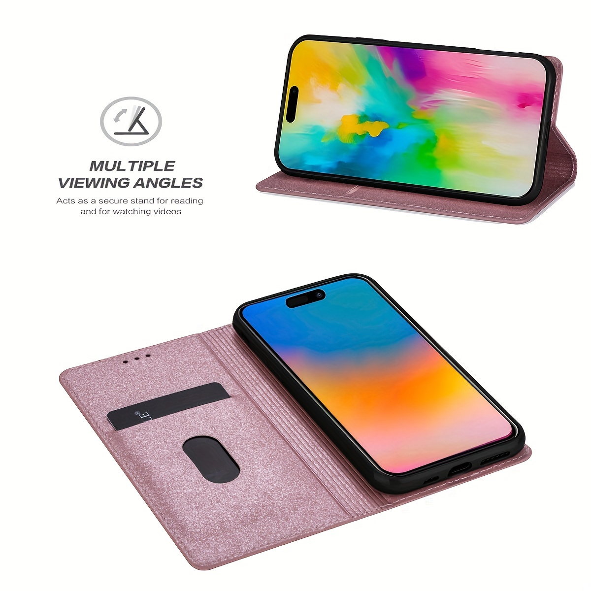 Husă Telefon - Husă Portofel Robustă, Design pentru Samsung Galaxy A15, A55, A16, A54, A53, A35, A56, A36 și A26, cu Închidere Magnetică
