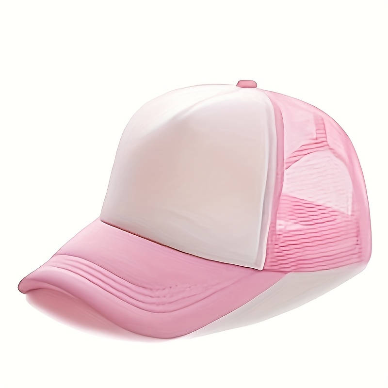 9 Customizable Unisex Breathable Mesh Baseball Caps, Adjustable