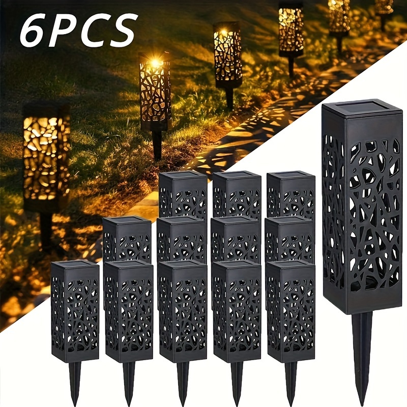 

6pcs Led Solar Pathway Lights Outdoor Solar Lamp Garden Light For Garden/landscape/yard/patio/ Lighting