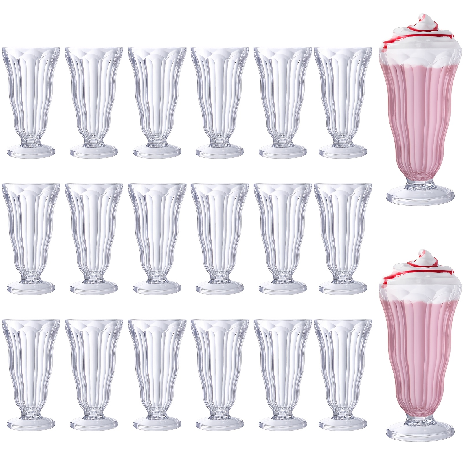 milkshake glass cups