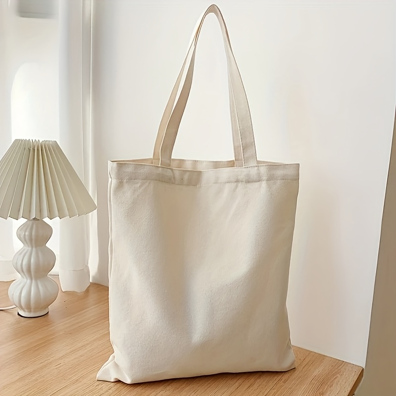 10 Blank Canvas Tote Bags Painting Sewing Stickers Durable