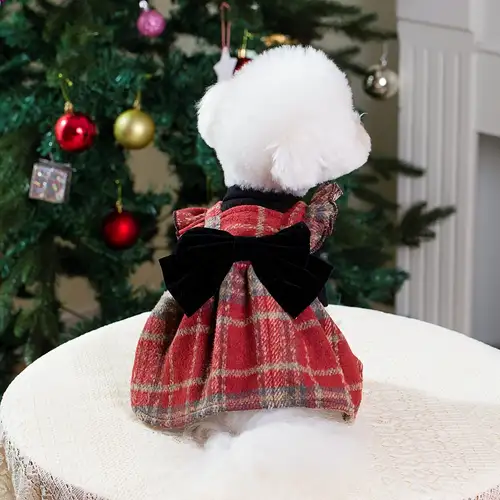 cat dress christmas Santa Cat Costume: Christmas Fleece Cloak, New Year Pet Clothing