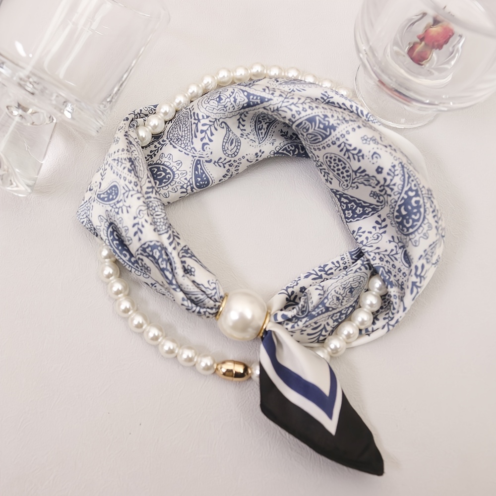 2pcs Set New Style Scarf, Versatile European And Light Luxury Artistic Neck Warmer Scarf