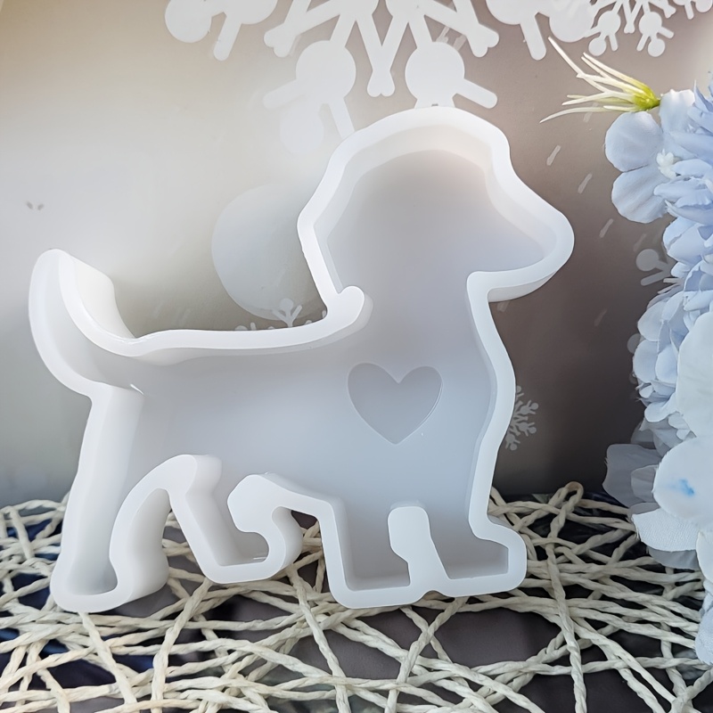 Dachshund Dog With Heart Silicone Mold - Versatile For Candles, Soap, And Clay Crafts - Perfect For Diy Home Decor And Gifts, Diy Craft Supplies | Decor Piece | Versatile Casting