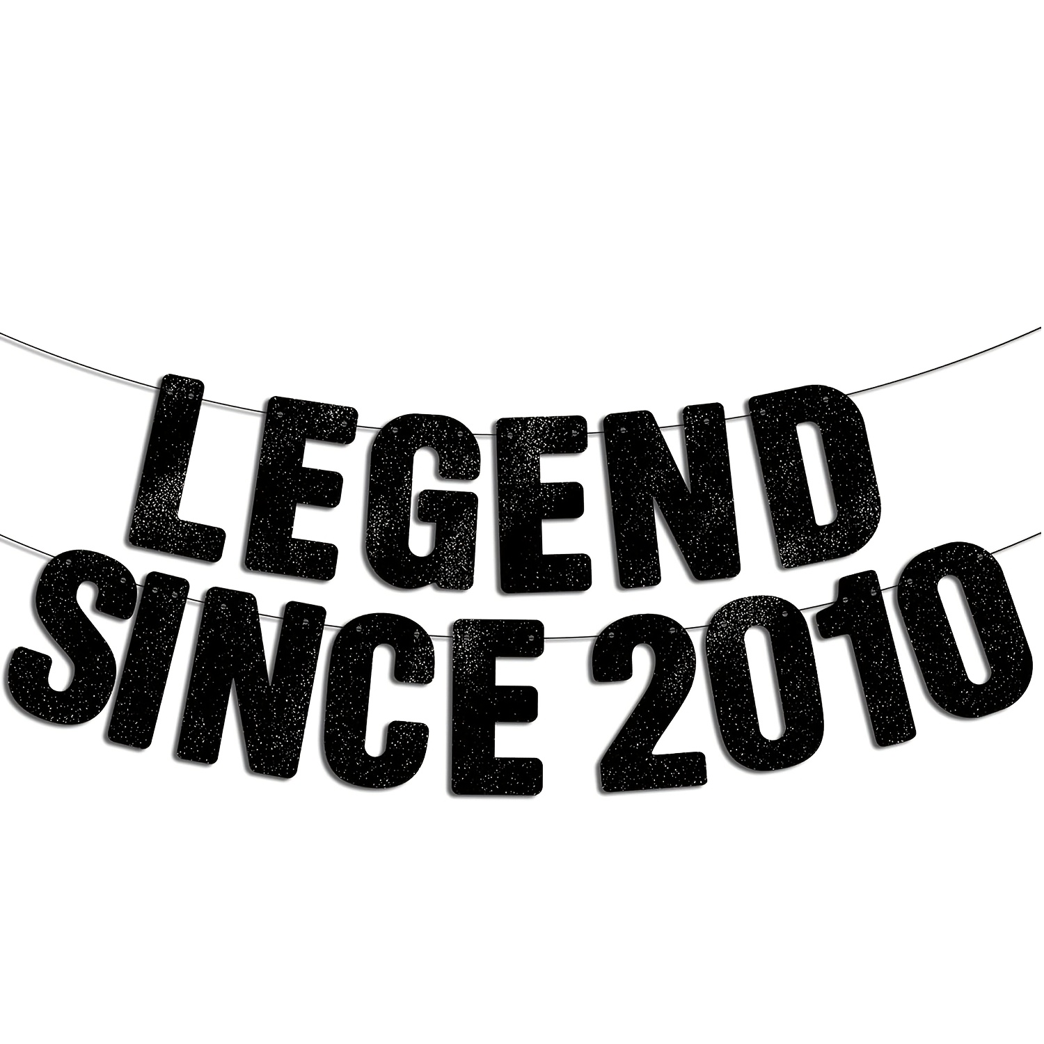 1set, Legend - Black Glitter String Banner, 16th Birthday Decorations, Funny 16th Decor Bday Sign Gifts Happy 16th Birthday Decoration For Men And Women, 16th Anniversary Party Decoration