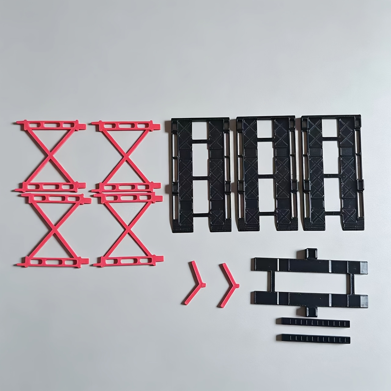 TEMU Support de stationnement à 3 niveaux + 1 béquille de réparation relevable, présentoir de stationnement pour mini-modèle de voiture, ornement de