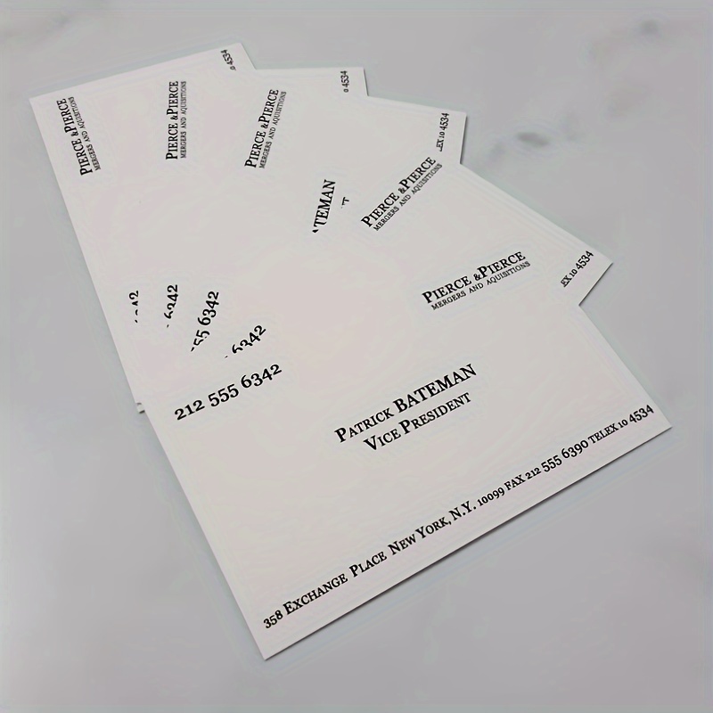 

20pcs Patrick Bateman Business Cards By Ellis - Holiday Parties & Gifts