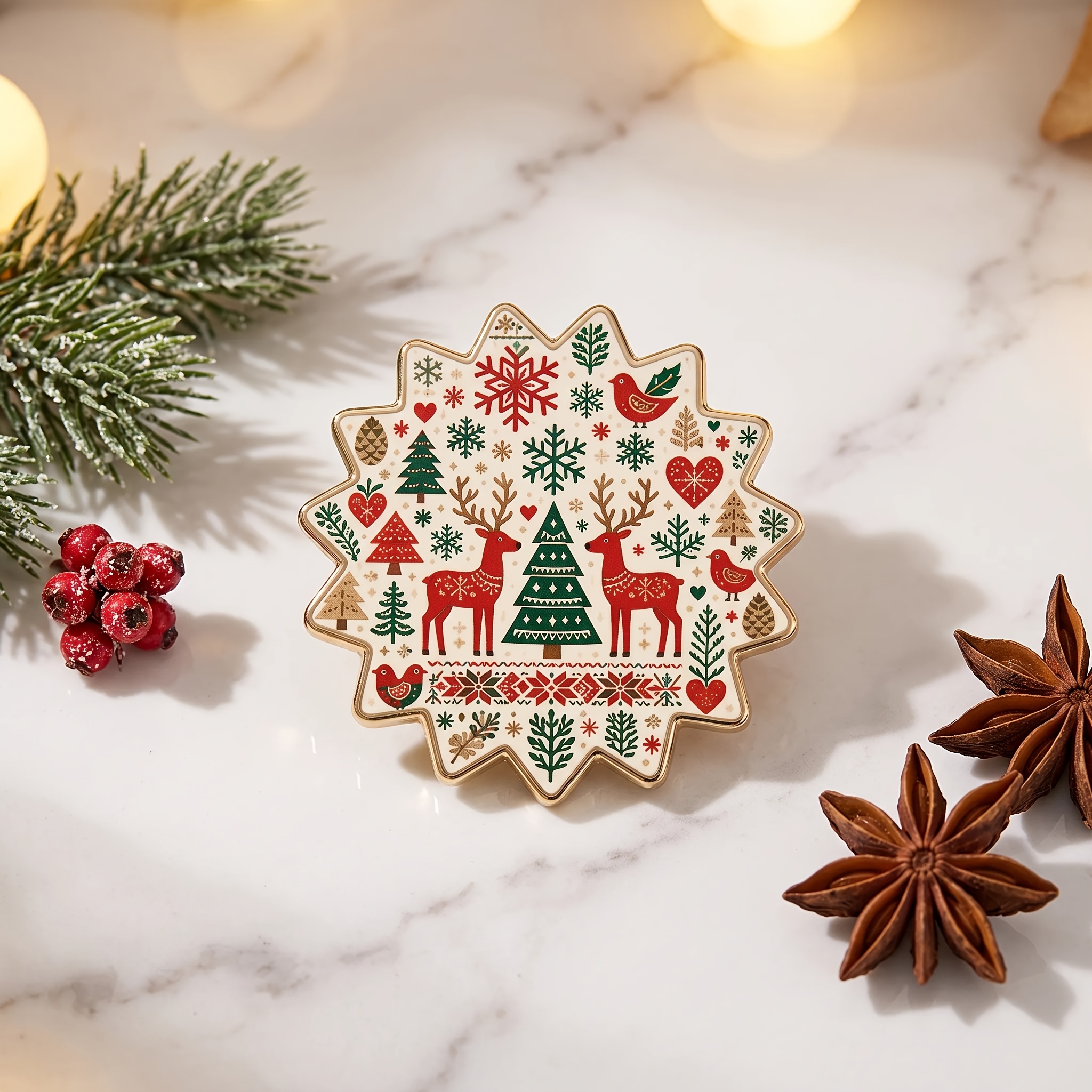 TEMU Insigne de style Noël, de Noël, , sapin de Noël, motif de petit oiseau, insignes pour sac à dos , veste, chapeau, cadeau de Noël, choix de tête