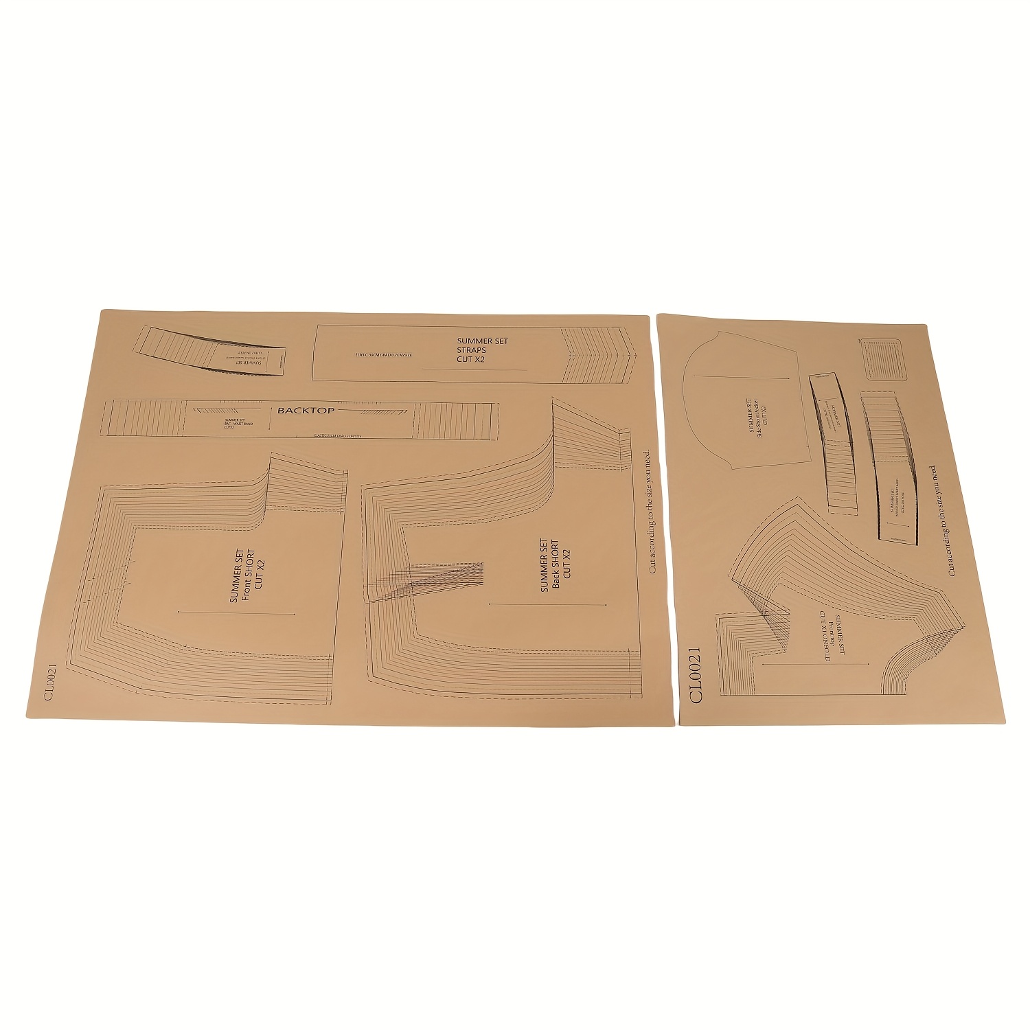 Set Women's Sewing Patterns, 1:1 Scale Garment Sewing Patterns, Clothing Prototype Patterns, Perfect Sewing Templates For Tailoring And – For Sewing Enthusiasts