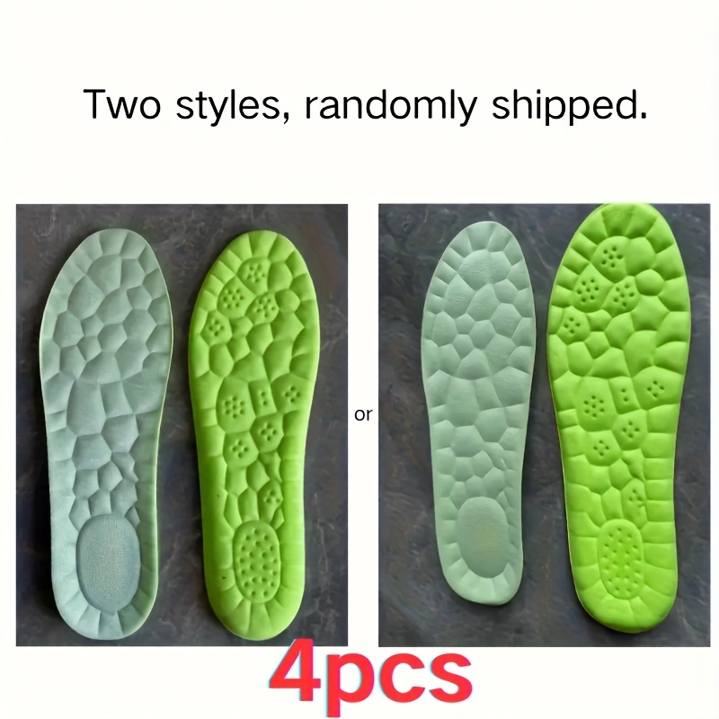 TEMU 4pcs () Sports Comfortable Soft Breathable Insoles, Daily Shoe Accessories For Men And Women, Foot Care, , Foot Care Products, Foot Care