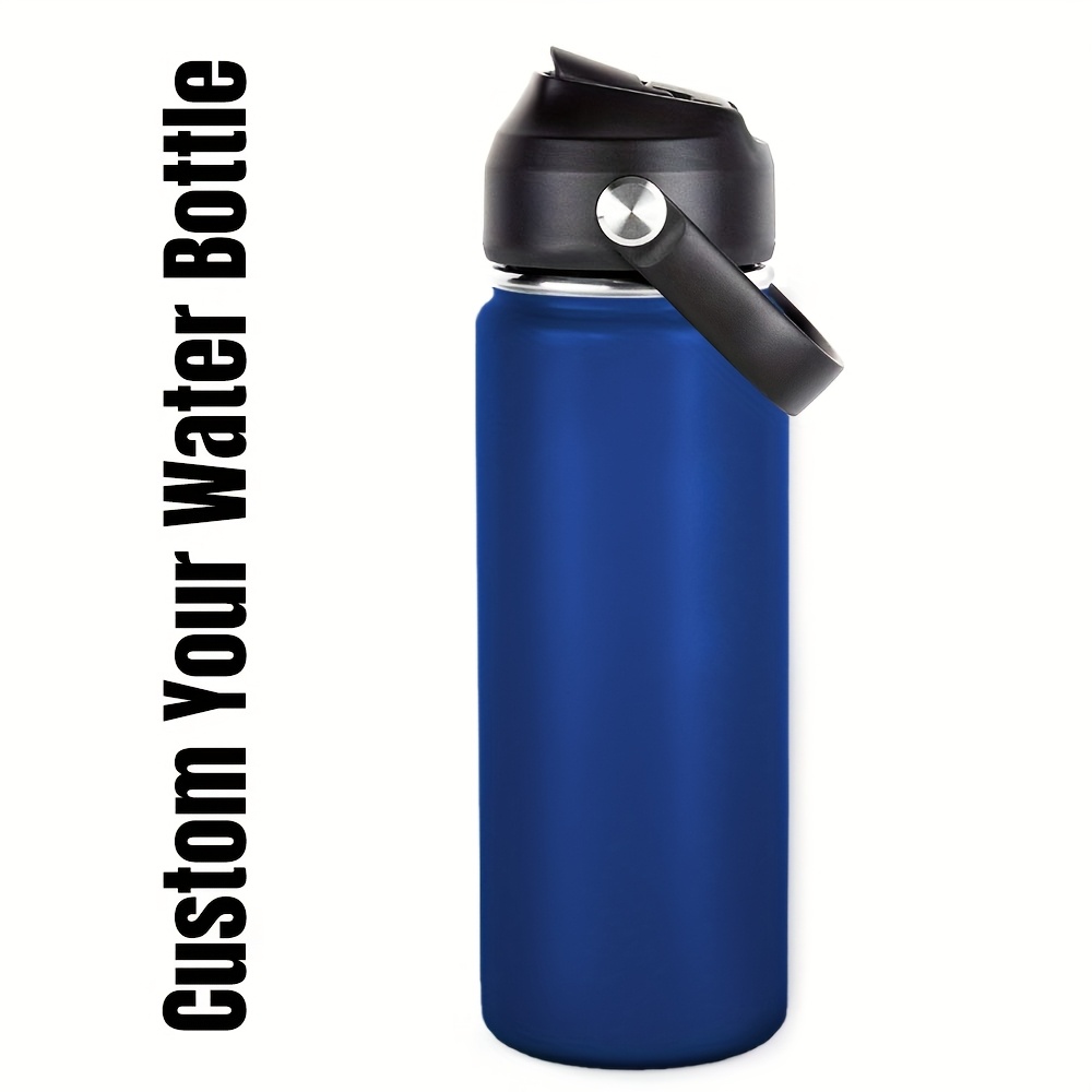 Personalized Water Bottle For Kids Adults With Straw Lid 12 18 24 32 40 Oz Custom Water Bottles With Name Customized Insulated Stainless Steel Sports Water Bottle For School
