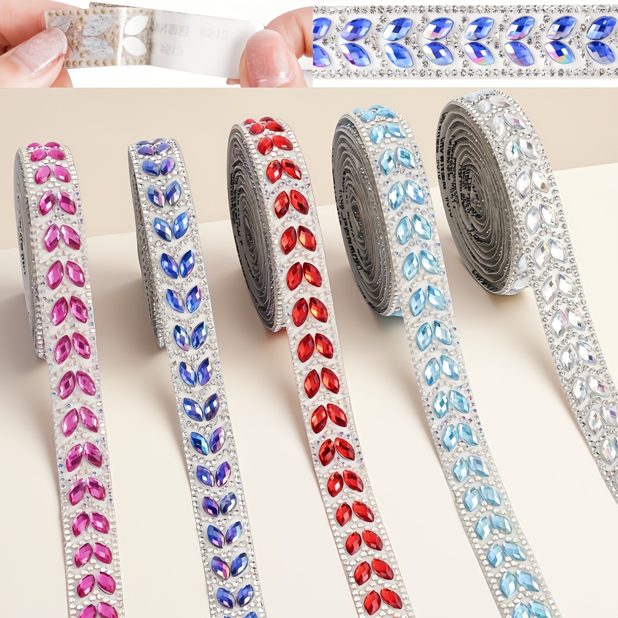 1yard packaging 1 6cm self     strips colorful decorative stickers for diy crafts wedding birthday party decor phone car accessories clothing shoes hats  