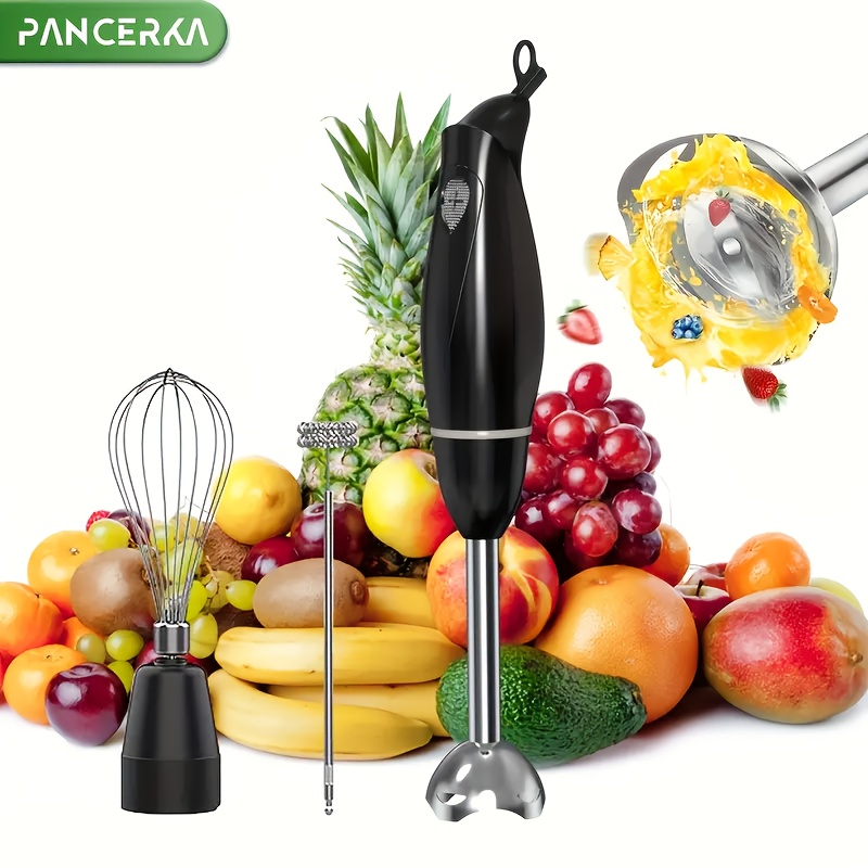 

Pancerka Powerful , Electric Hand 500 Watt, Detachable Base. Handheld Kitchen Gadget Stick For Soup, Smoothie, Puree, , 304 Stainless Steel Blades