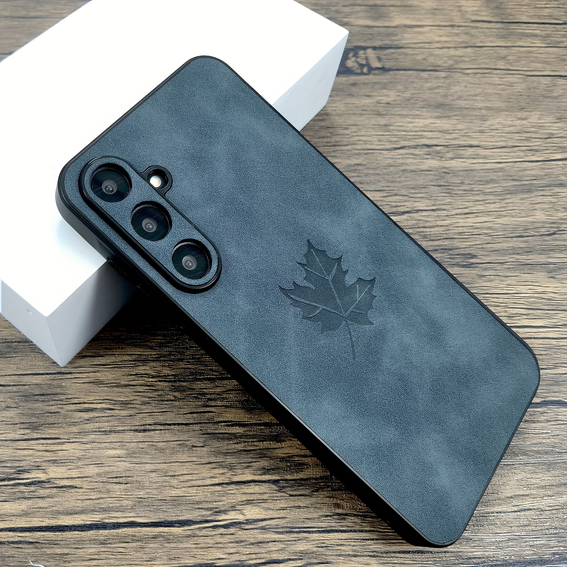 Phone Case - Premium Imitation Faux Leather Protective Case for Samsung Galaxy A55, A54, A53, A52, A56, A36, A35, A16, A15 - Complete Shield Bumper Armor Cover
