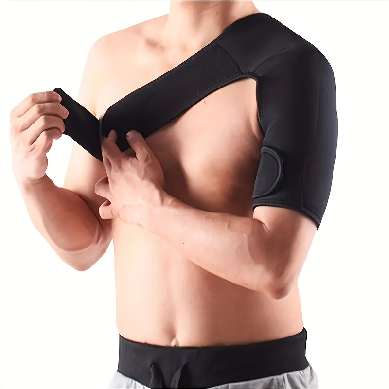 1pc shoulder support keep your shoulder warm for rotator cuff tear myofascial dislocation and compression sleeves arm fixing belt details 7