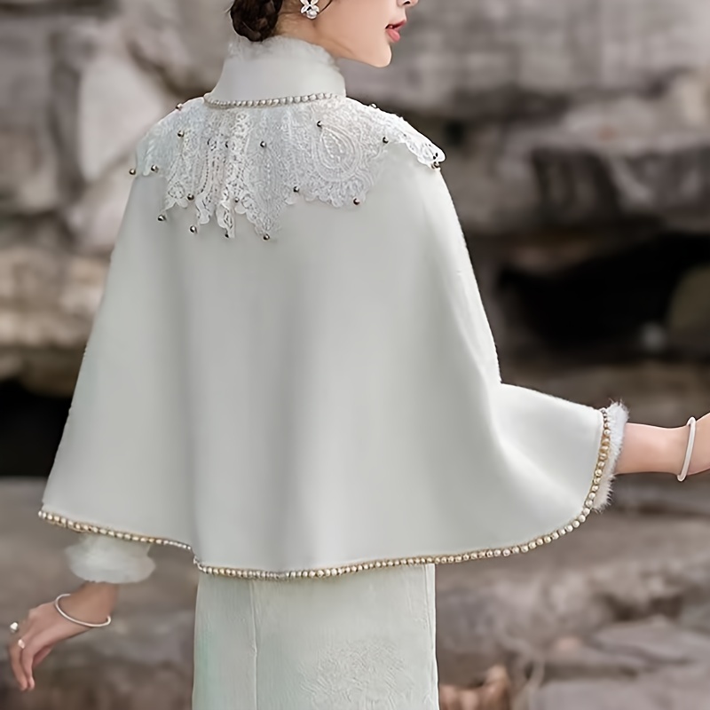 goddess autumn winter cheongsam shawl short cloak bride - Temu