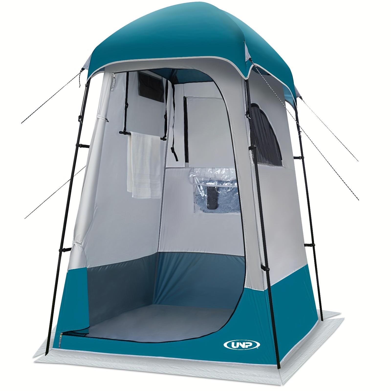 

Unp Shower Tent, Outdoor Camping -dressing -portable Toilet Tent For Hiking Sun Shelter Picnic Fishing-blue