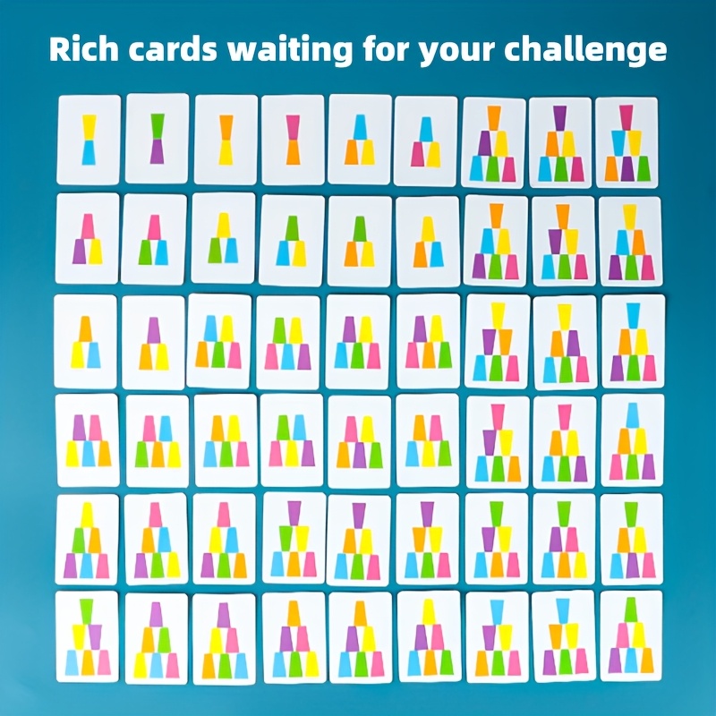 Stacking Cup Game Educational Science Toy to Train Intelligence