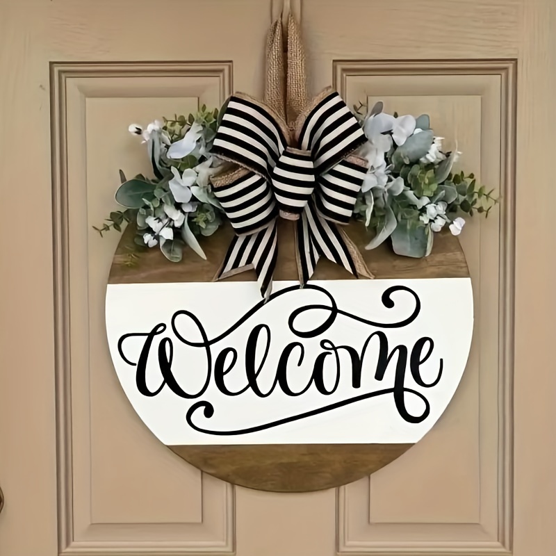 Front Door Decor | Welcome | Wreath | Year Round Wreath | sold Door Hanger | Front Door Wreath | Housewarming Gift | Home Decor | Realtor Gift