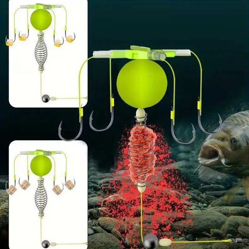 fish cage accessories Fishing Accessories- Catch Eel and Loach Cage On Water to Catch Eel and Loach Folding Automatic Shape Eel Cage Net Round Fishing Net Mesh,Fishing Landing Net,Easy Catch & Fishing Lure Cage Color 1pc anti rig random color