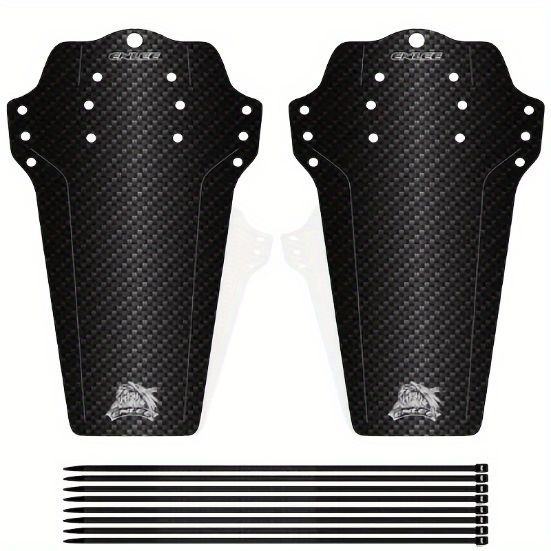 Image of 2pcs Mountain Bike Mudguard Carbon Fiber Front And Rear Universal Fender Mountain Bike Mountain Bike Road Bike Mudguard