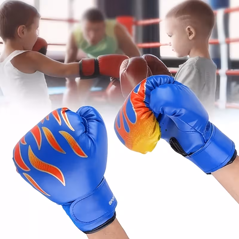 kids boxing gloves suitable 4 8 years training punching gloves toy birthday christmas easter gift for training practice Product details 2