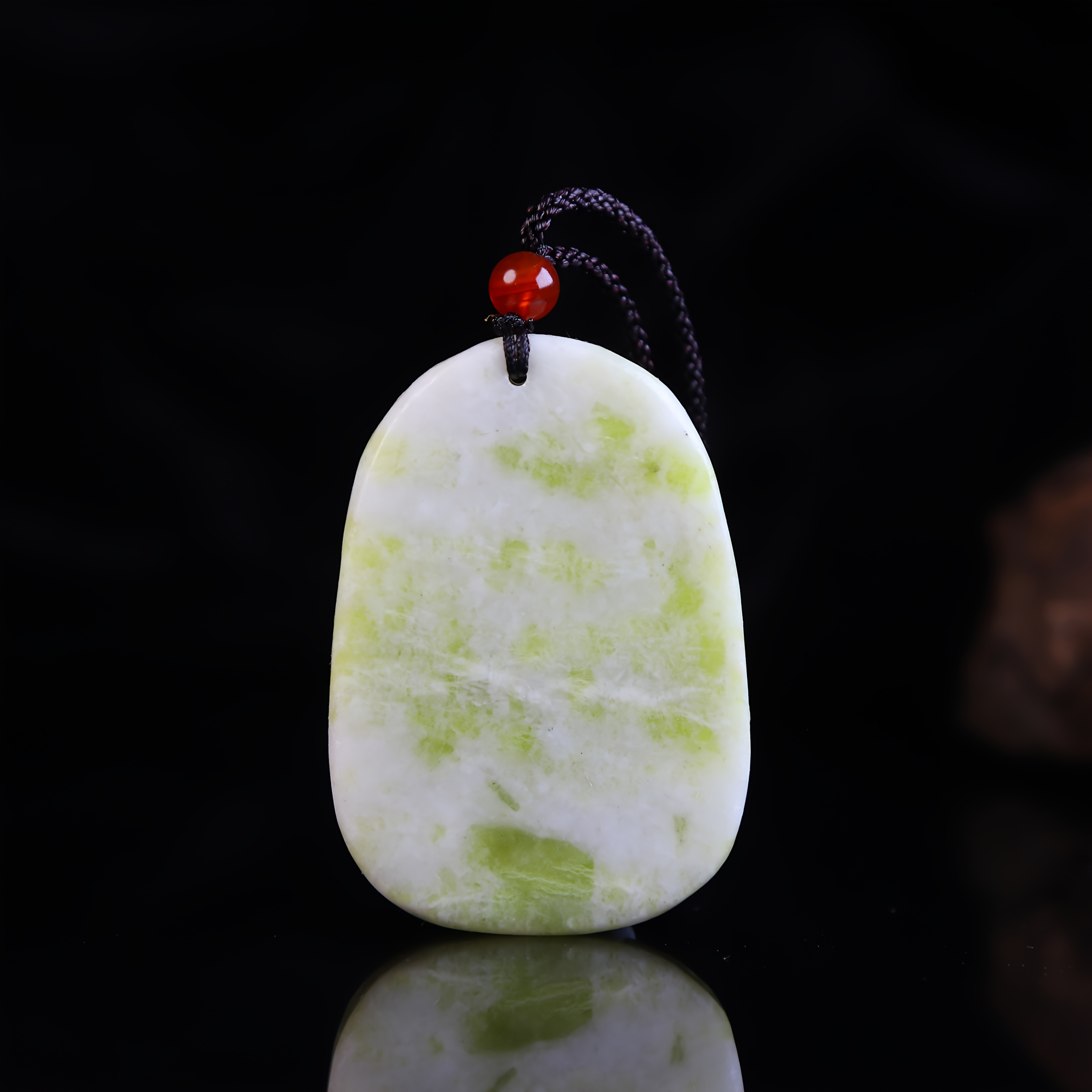 Intricately Carved Dragon Pendant, Natural Stone