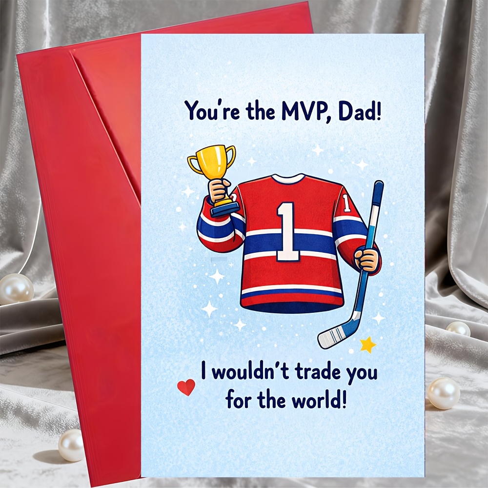 TEMU A Greeting Card With An Envelope Featuring A , Perfect For Celebrating Father's Day, Birthdays, Or Any Occasion From Family, , Or . Ideal For