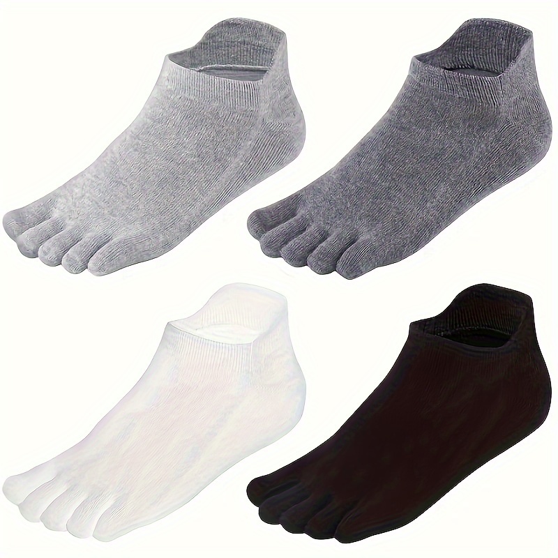 

4 Pairs Toe Socks Running Socks For Men Women