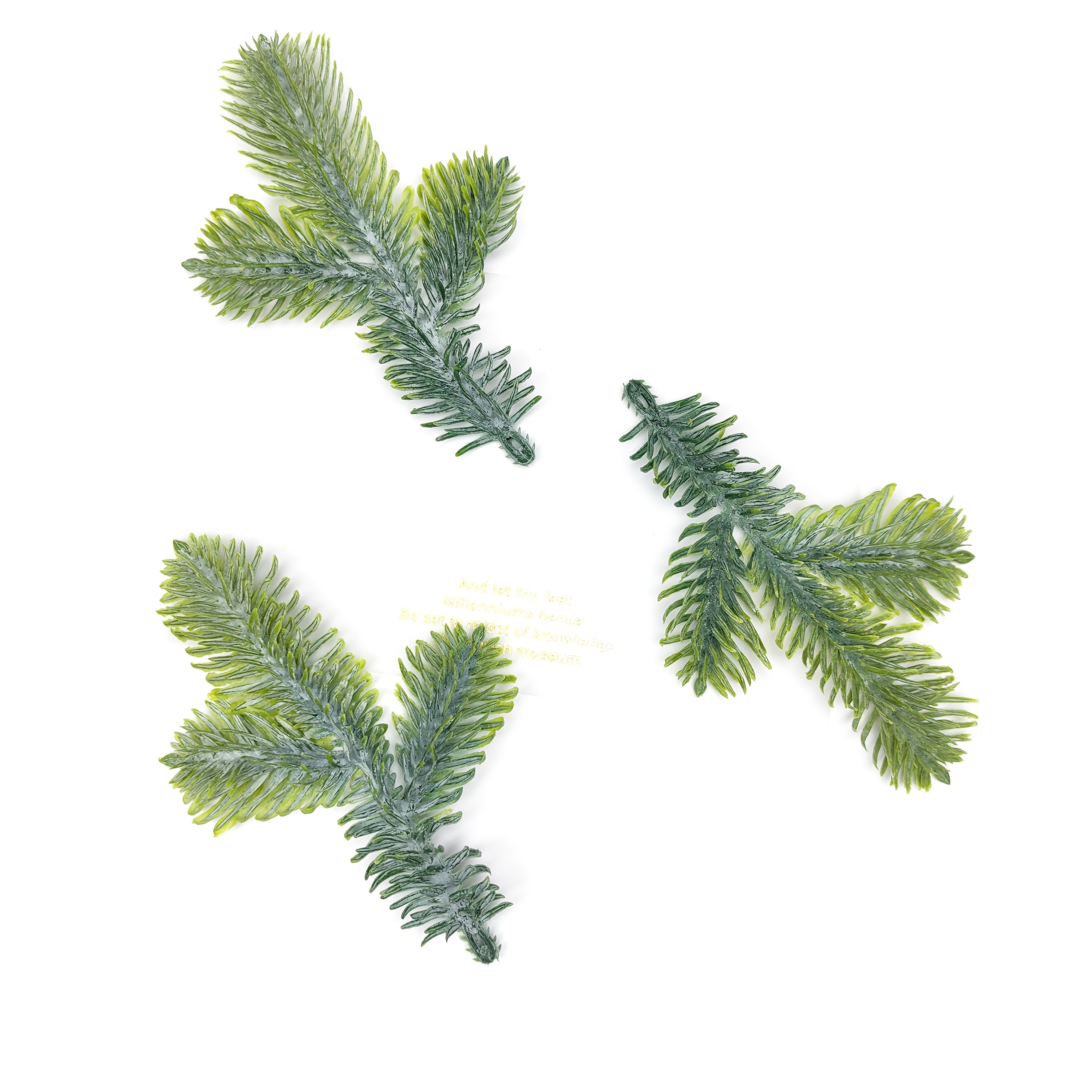 Image of 10/30pcs Artificial Christmas Pine Branches - -covered Greenery Stems For , Garland, Winter Crafts, Xmas Tree Decor, Home Fireplace Table Arrangements, Indoor Outdoor Christmas Decoration