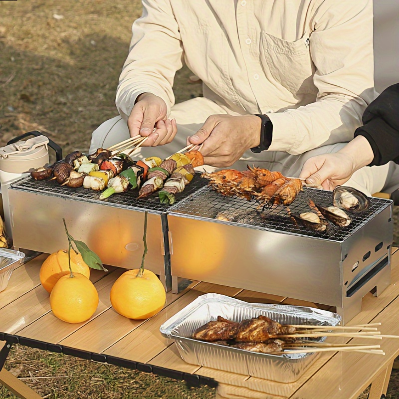 ポータブルチャコールグリル折りたたみ式バーベキューツール