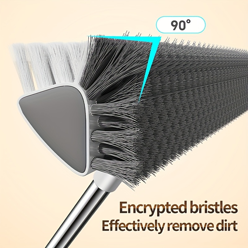 Newly Upgraded Long-Handled Floor Cleaning Brush, Featuring a Rotating V-Shaped Double-Sided Cleaning Brush. This Long-Handled Is Designed to Deep Into Low Gaps