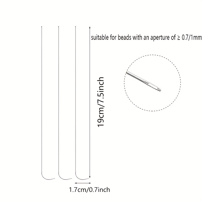Beading Needle With For Stringing Beads Rice Bead Piercing Needle Handmade Beading Diy Tool Beading Needle