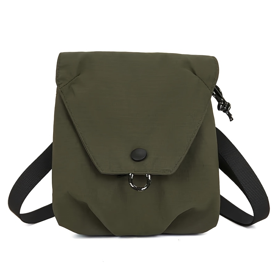 TEMU 1pc Japanese Korean Style 12-inch 80g Lightweight Portable Nylon Material And Wear-resistant Urban Design Fashionable And Aesthetic Solid