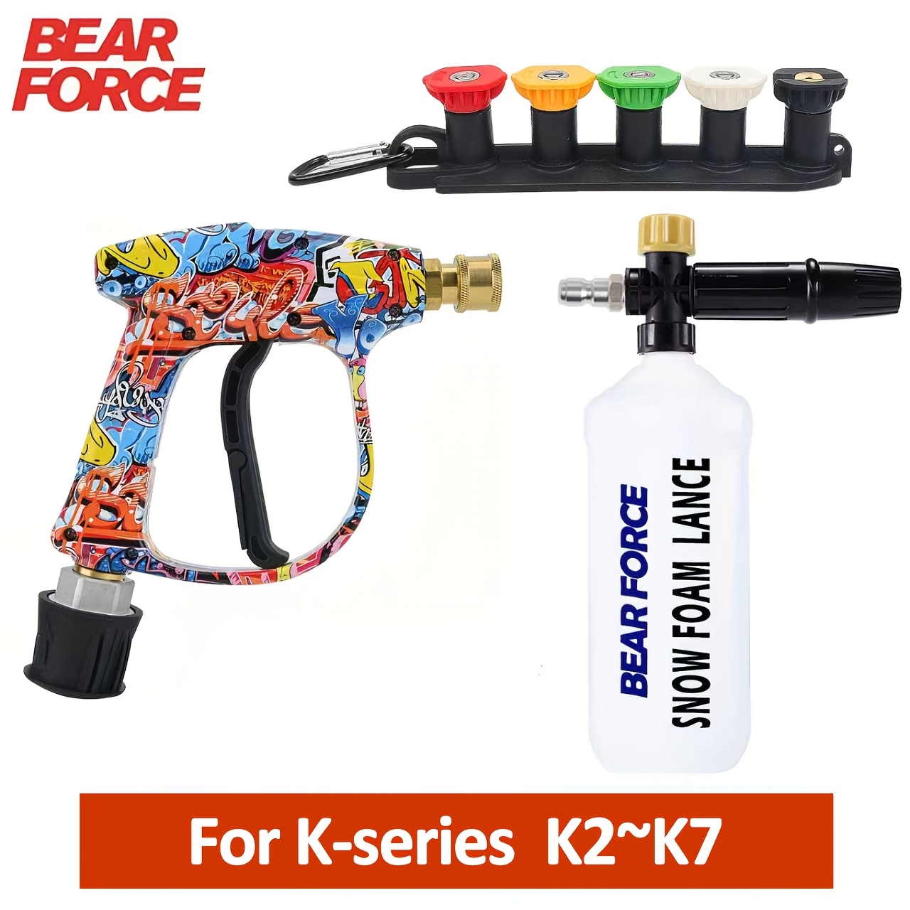 Image of Pressure Washer Water Gun For Car Cleaning M22 Inlet Connector Nozzles Converter -series K3 K4 K5 K6 K7 Pressure Washer