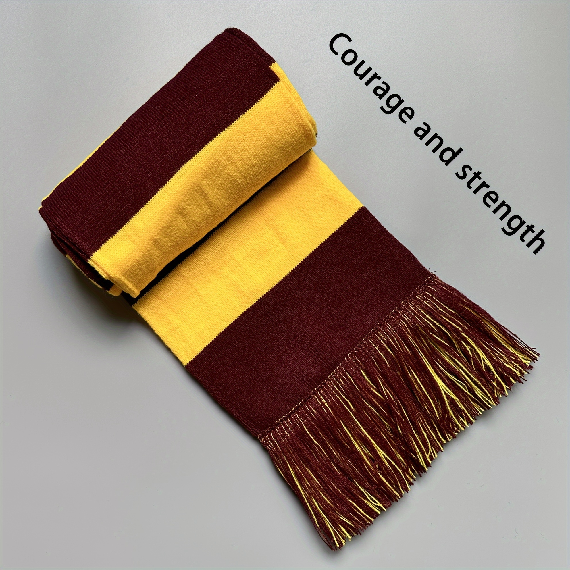 TEMU 1pc Striped Scarf Long Scarf Fashion Scarf Warm Scarf Individual Scarf Preppy Style Scarf