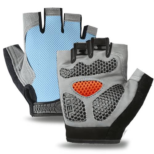 half finger gloves for men and women thin cycling sun protection outdoor sports fitness breathable driving fishing gloves