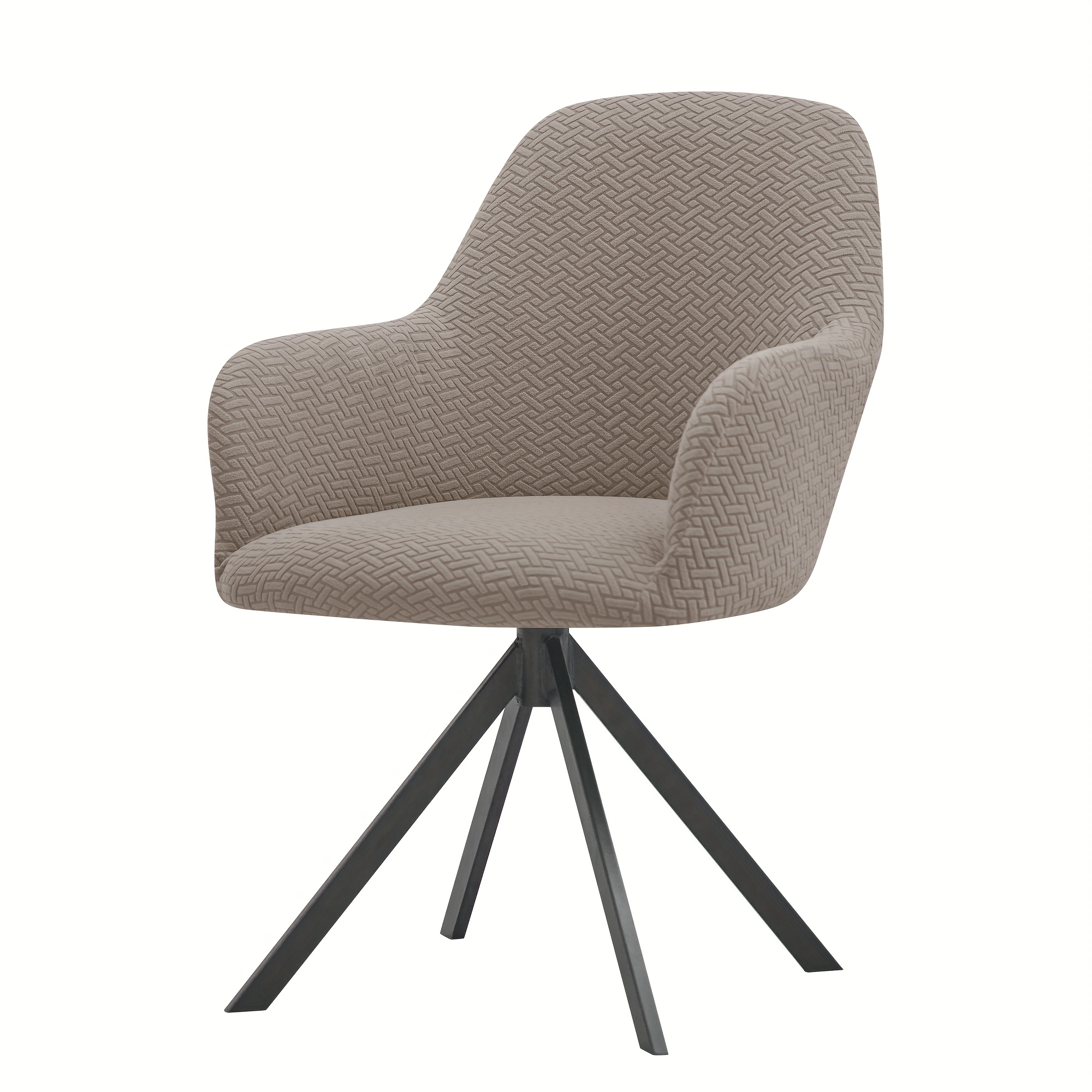 1pc T-type Jacquard High Back Chair Cover