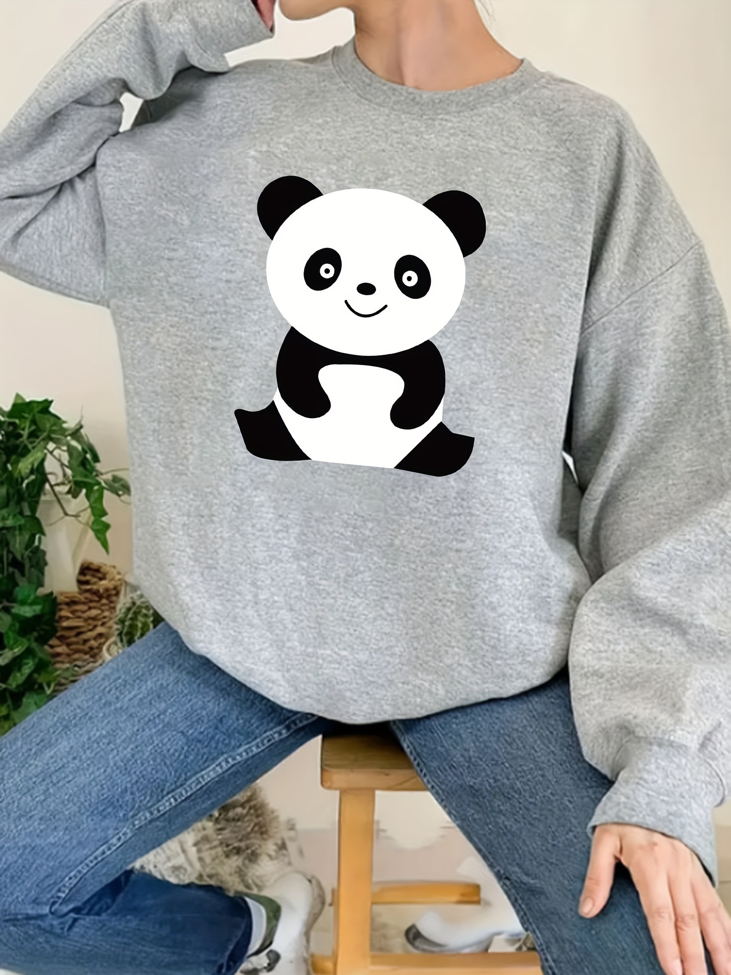 Oso Panda Sueter De Panda Para Mujer Sueter De Oso Panda Camisa