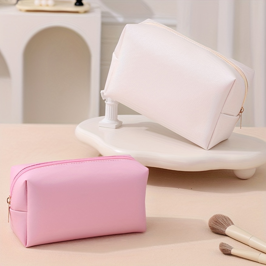 

1pc Cosmetic Bag Makeup Pouch Zipper Pouch Portable Travel Toiletry Bag Organizer Waterproof Storage Wash Bag For Women