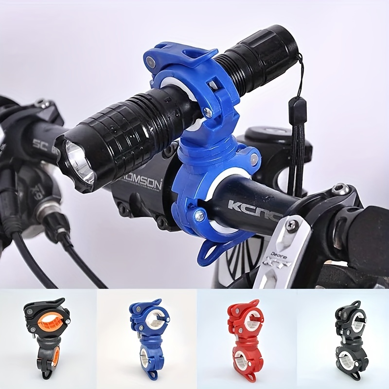 

Motorcycle Bicycle Flashlight Stand, Bicycle Mounting Stand Flashlight Stand 360° Rotating Flashlight Clip Suitable For Riding