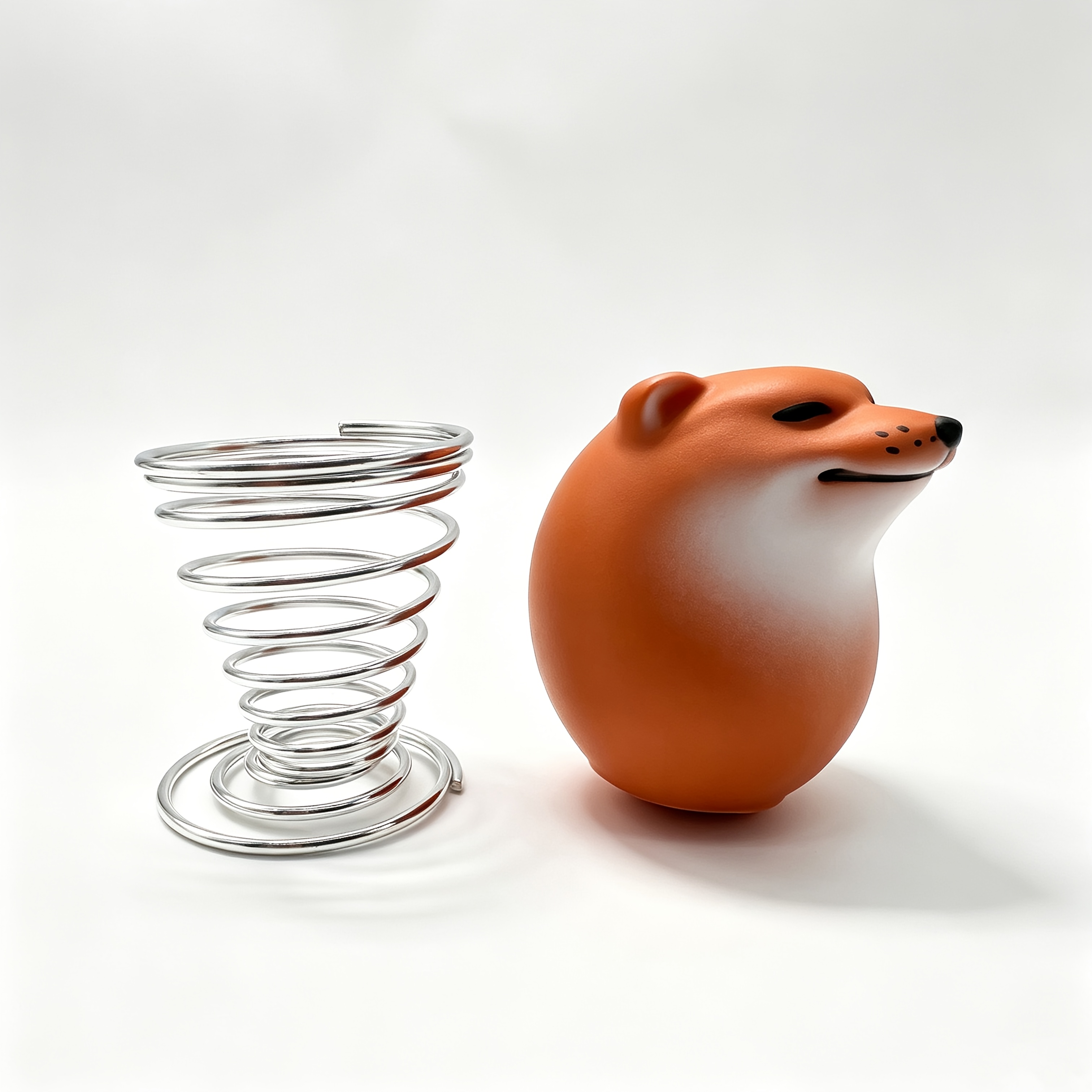TEMU 2pcs Set, Figurine With Metal Base, Made Of Hard Plastic, Small Ornament Including Base, Creative Dog-themed Desktop Decor, Small Sculpture