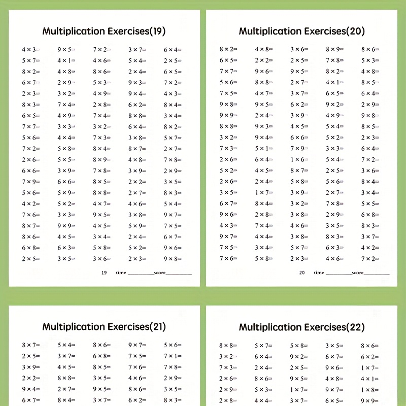 48-Page Multiplication And Division Arithmetic Practice Book, Enhancing Calculation Skills, Hand-Written Math Book, Educational Tool, School Supplies And Christmas Gift, Classroom Activities, Home Textbook, Interactive Learning, Clear Printing 48-Page Multiplication And Division Arithmetic Practice Book, Enhancing Calculation Skills, Hand-Written Math Book, Educational Tool, School Supplies And Christmas Gift, Classroom Activities, Home Textbook, Interactive Learning, Clear Printing